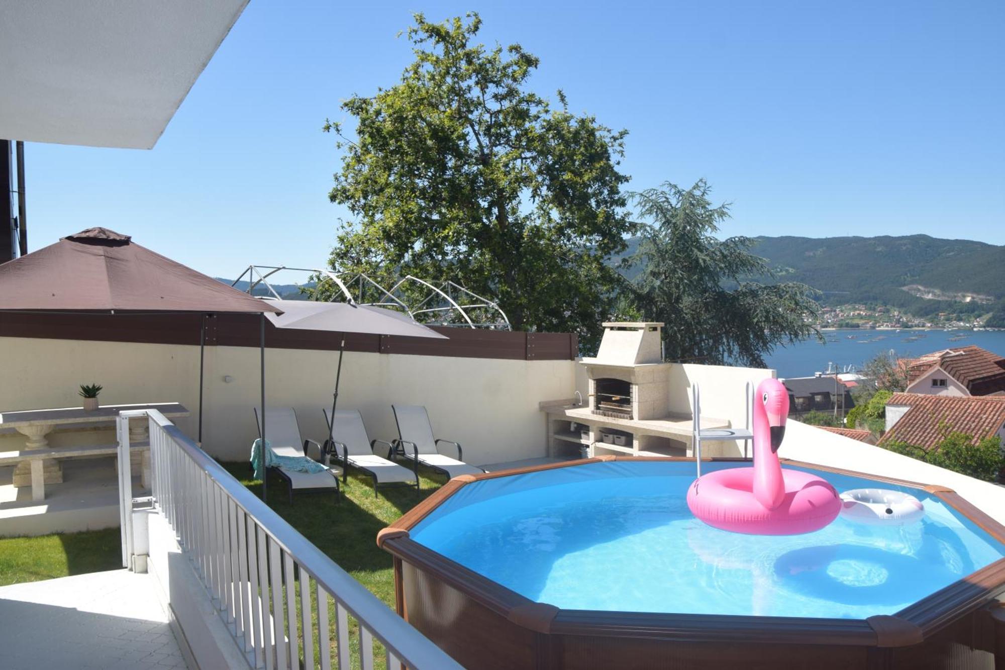 Casa En Chapela, Con Vistas A La Ria De Vigo Villa Kültér fotó